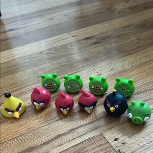 Angry Birds Figures Miscellaneous Game Pieces Rovio 10‎ Pieces